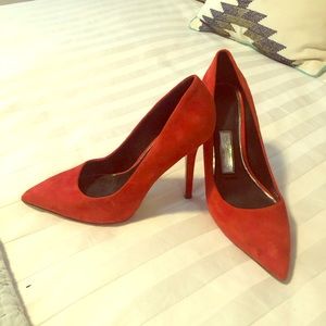 Red stilettos size 8